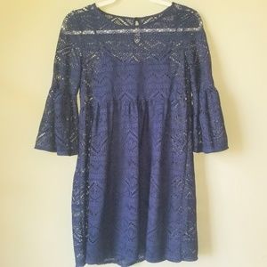 BaileyBlue Navy Blue Dress & Slip Set